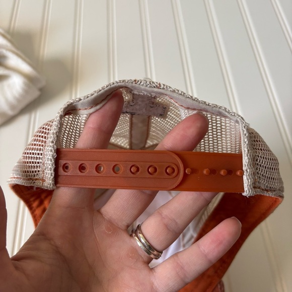 Texas Longhorns Women's Collegiate Orange White Trucker Hat Game Day College - Picture 7 of 7